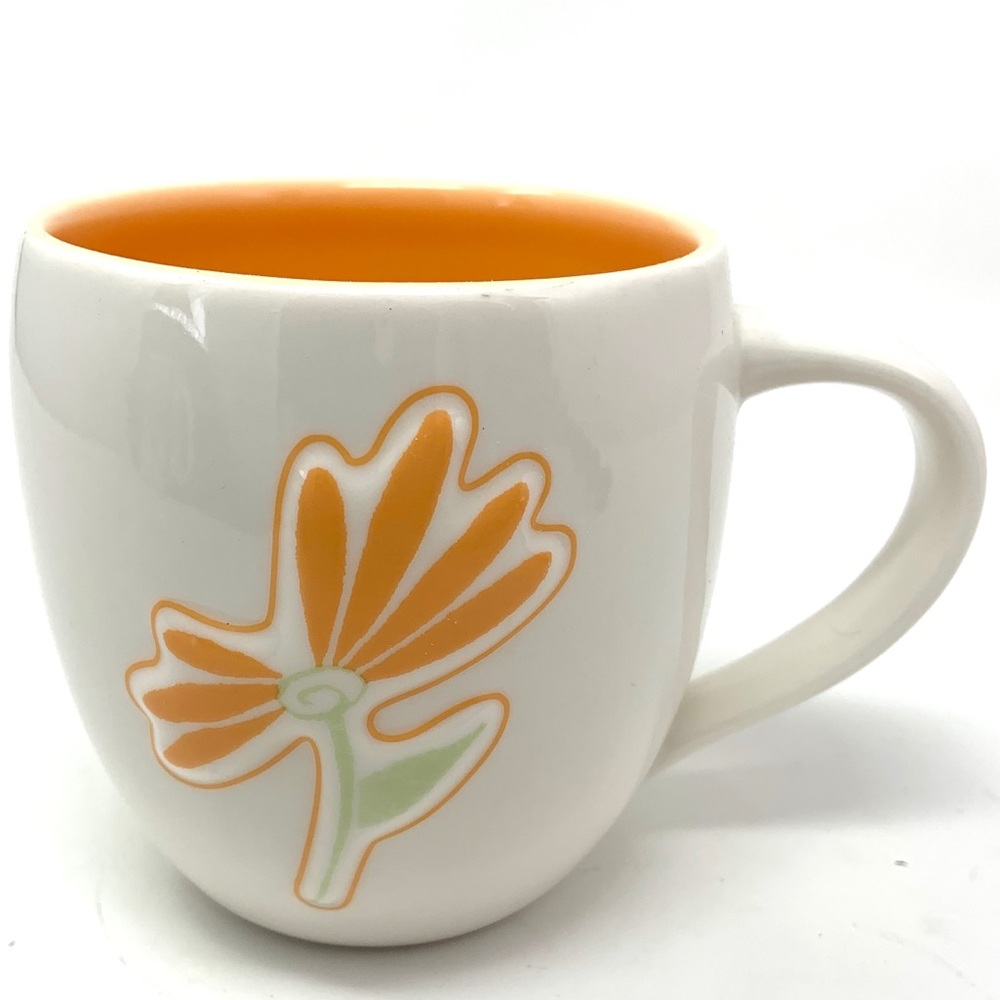 Starbucks 2006 Floral 3D Embossed Orange Daisy